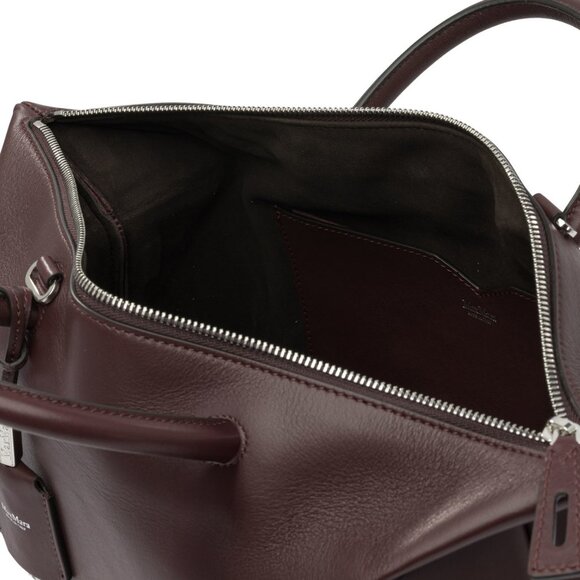 Max Mara Holdall Small Suede Bowler Bag in Bordeaux NWT w/ Dust Bag - Picture 5 of 6